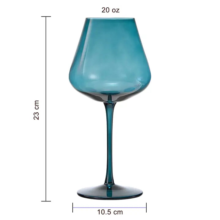 Colored Crystal Wine Glasses