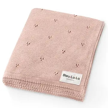 Cotton Pointelle Swaddle Blanket