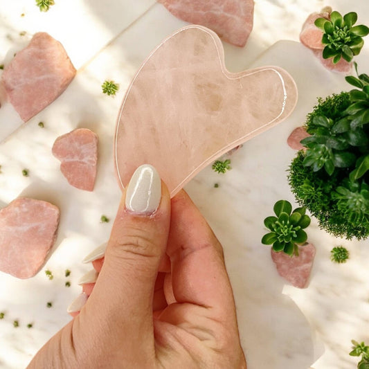 Rose Quartz Gua Sha Facial Stone