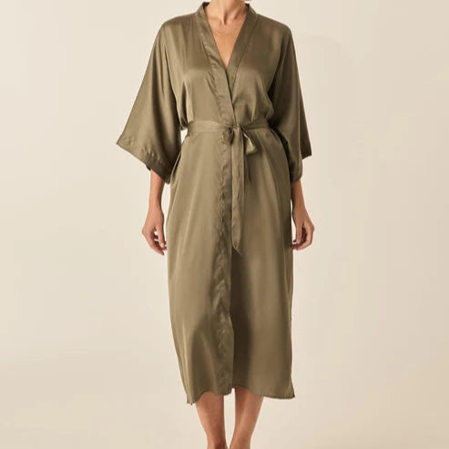 Florence + Henrietta Satin Robe