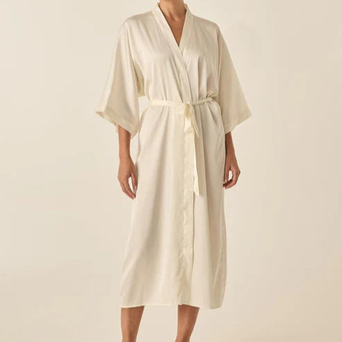 Florence + Henrietta Satin Robe