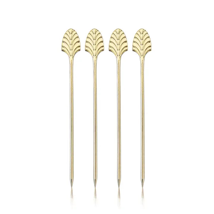 Art Deco Cocktail Picks - Set of 4