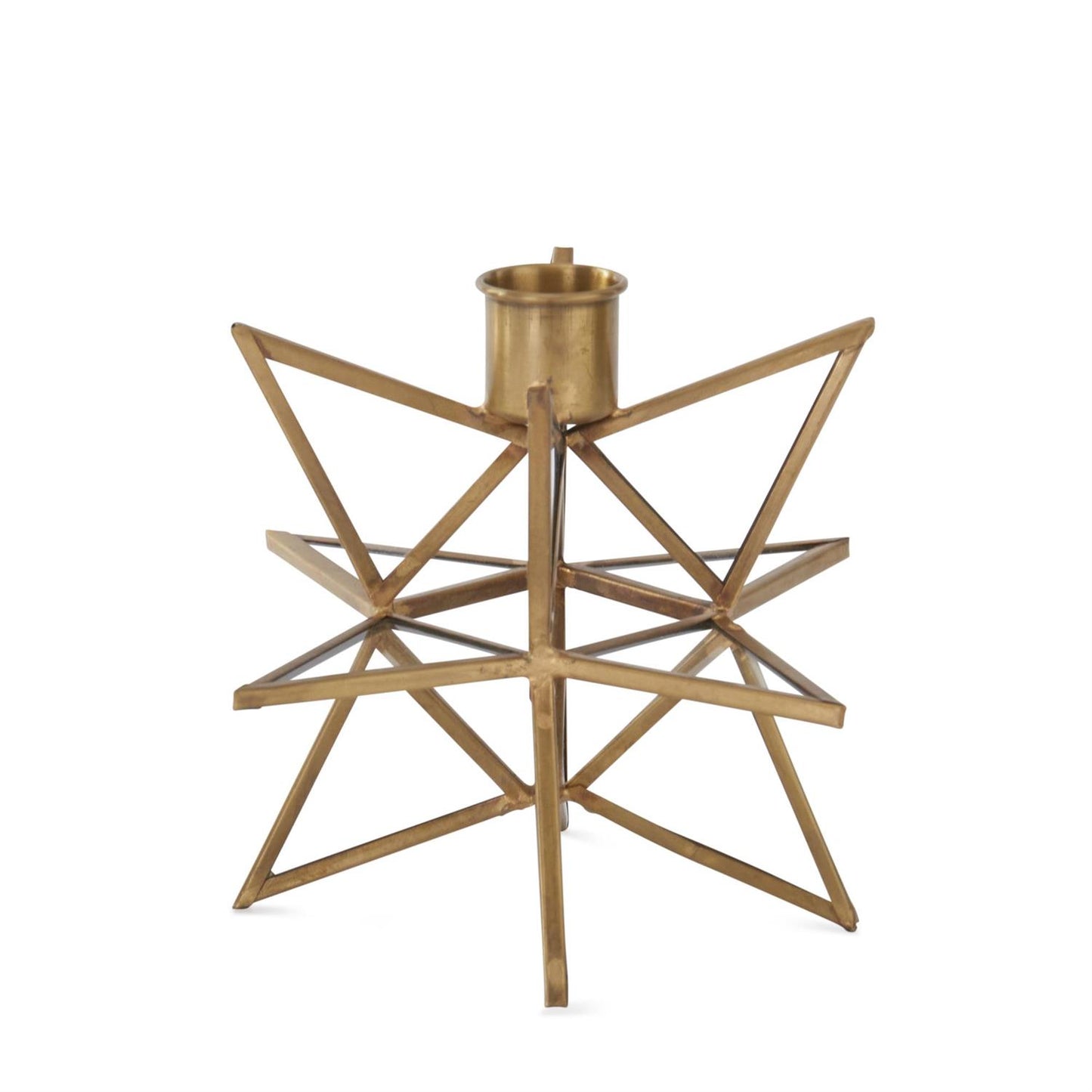 Gold Star Taper Candleholders