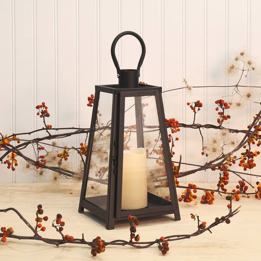 Metal Lantern w/ Candle