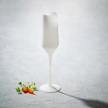 Hand Blown Matt Champagne Flutes