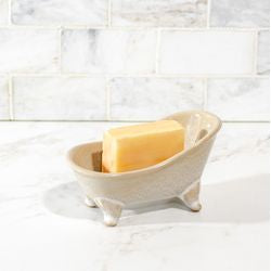 Mini Beige Bathtub Soap Dish