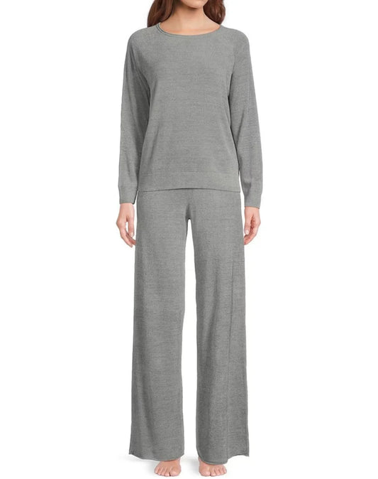 CCUL Jersey Roll Pullover + Wide Leg Pant Set