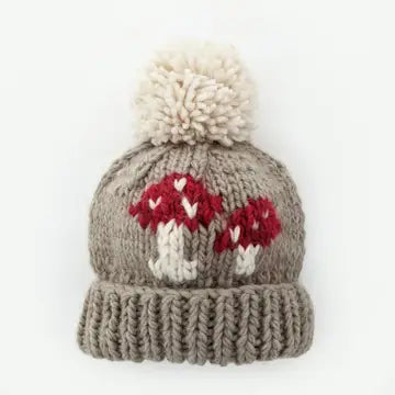 Knit Mushroom Beanie