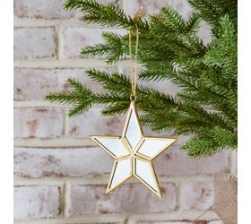 Gold Mirror Star Ornament