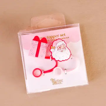 Christmas Straw Topper Sets
