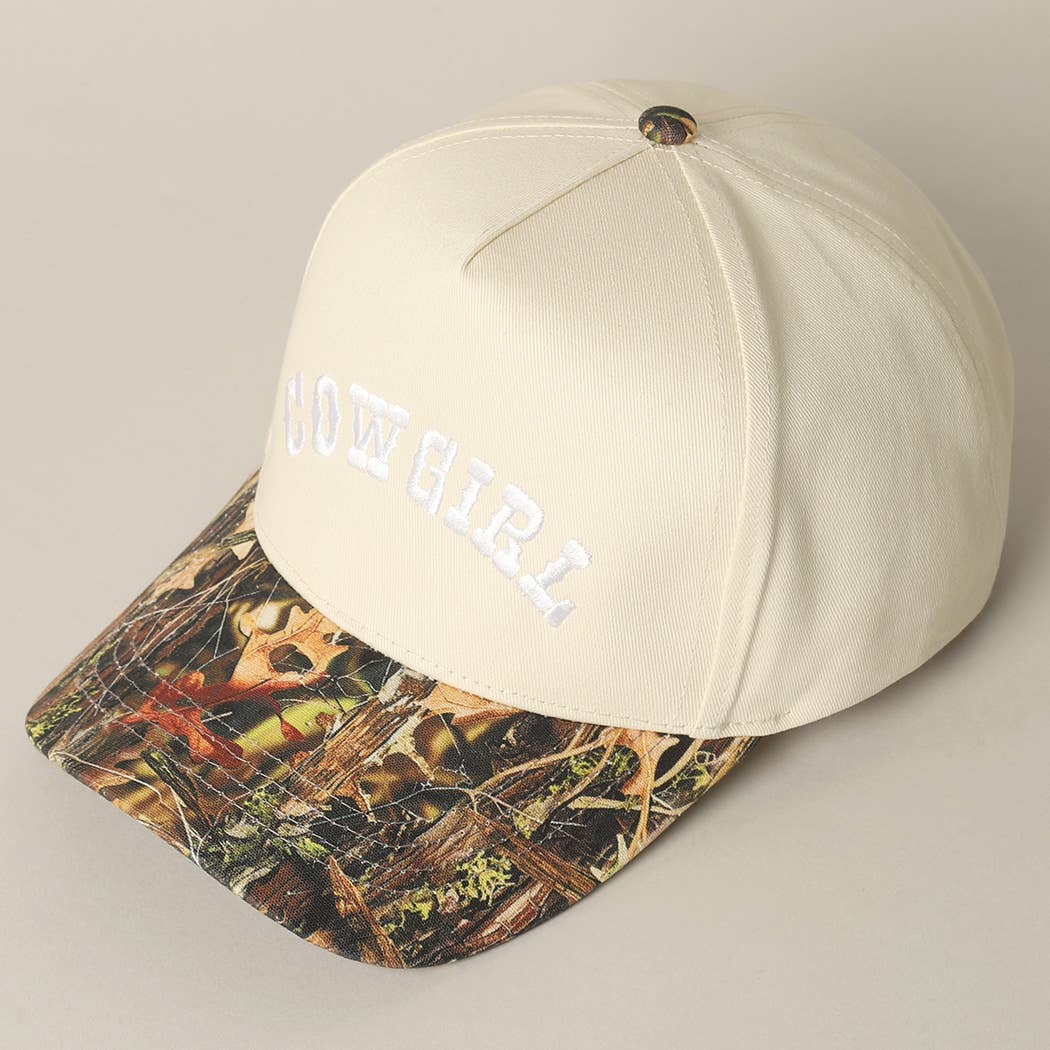Cowgirl Embroidered Trucker Hat