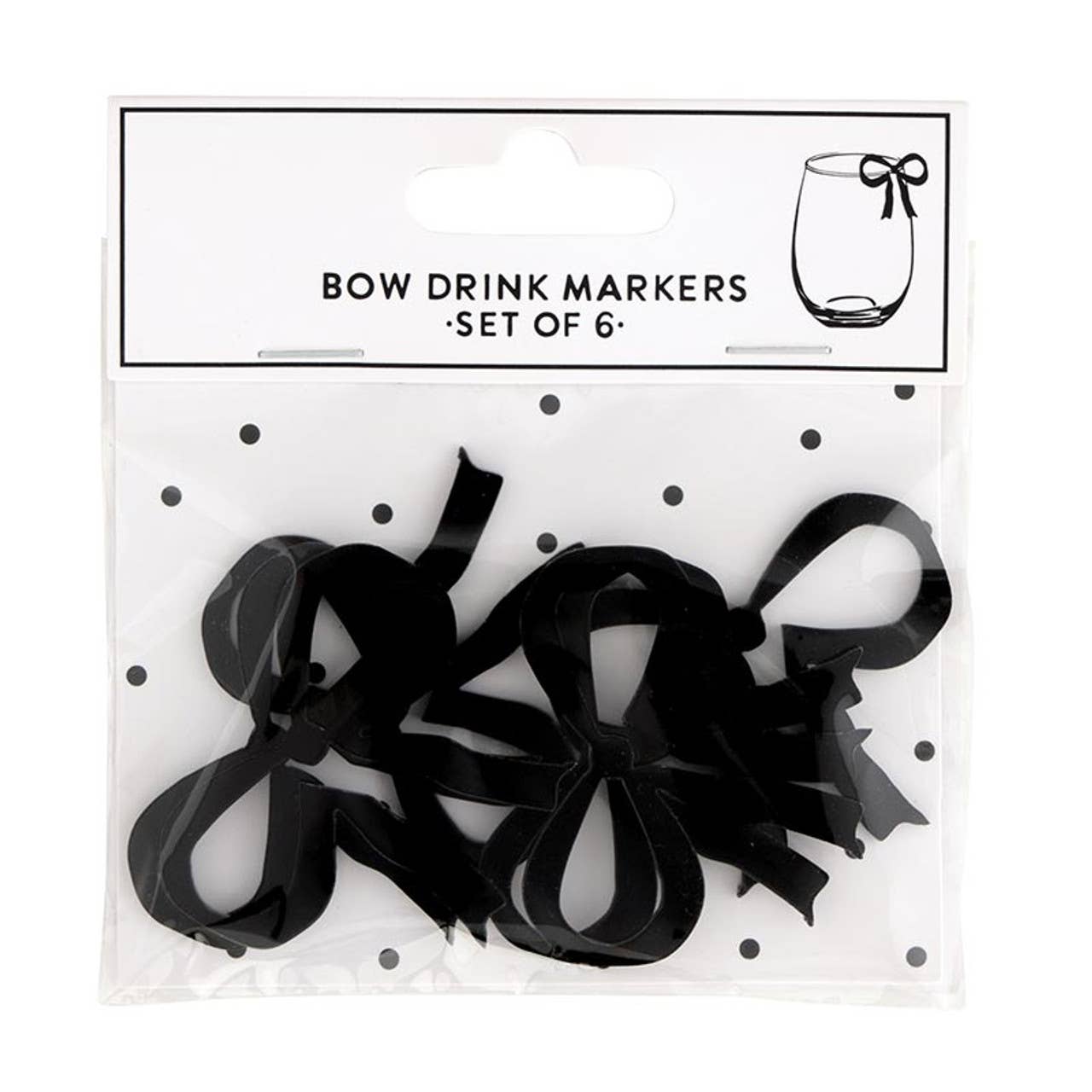 Acrylic Bow Drink Tags