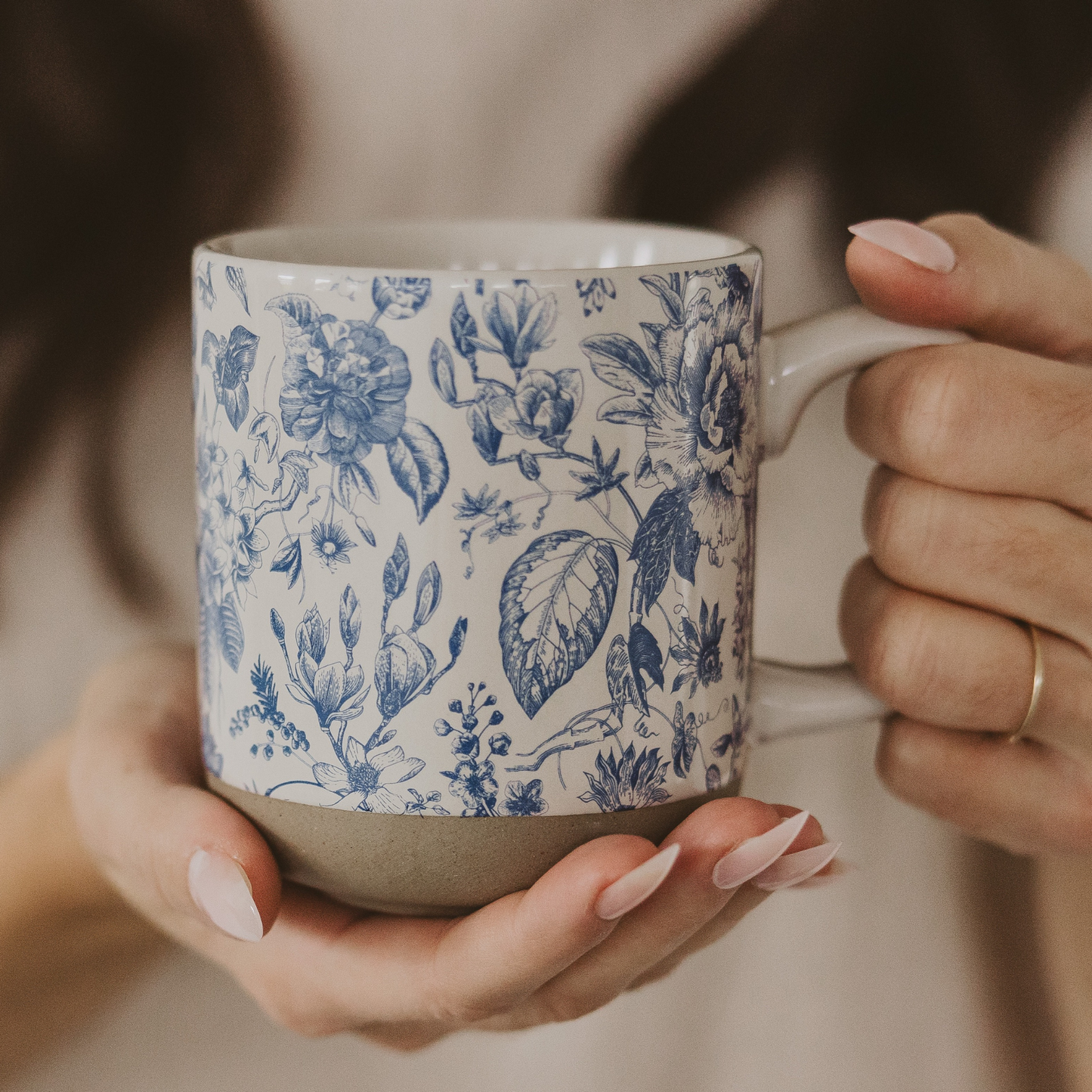 Blue Delft Stoneware Mug
