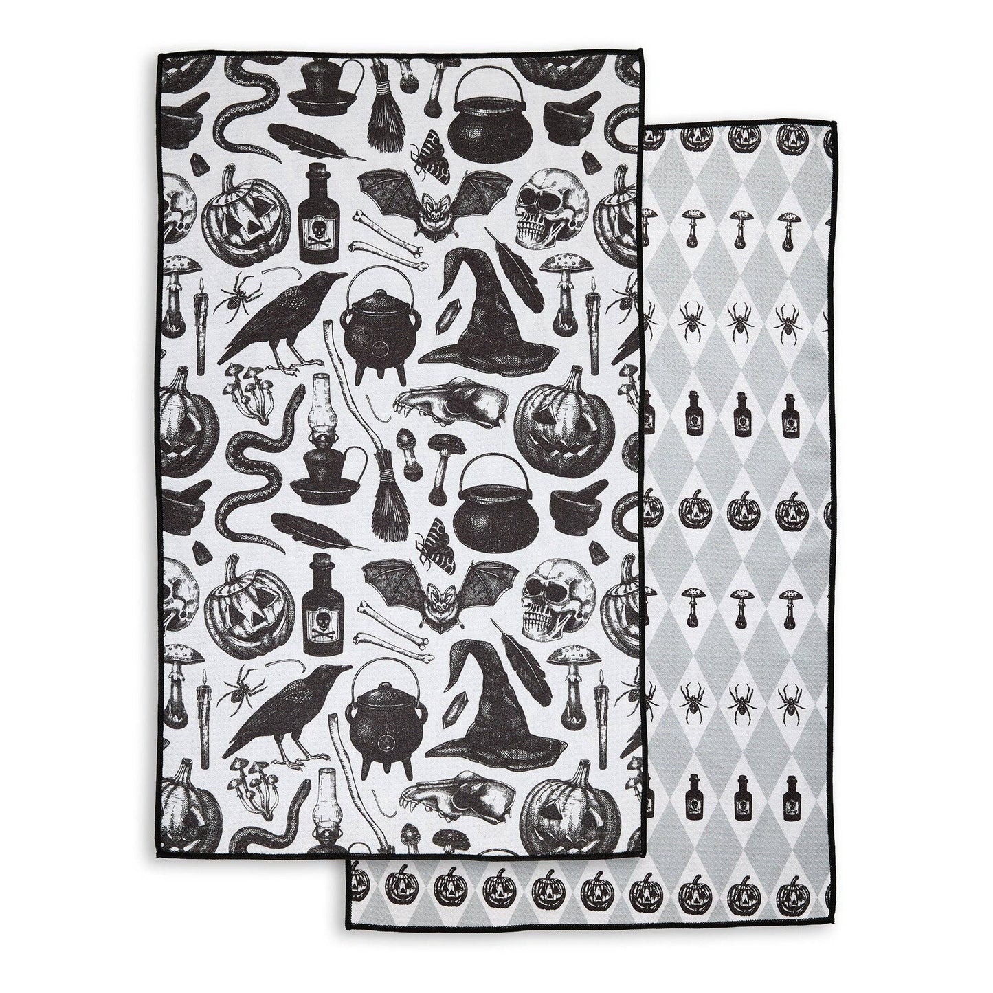 Vintage Halloween Microfiber Dishtowel