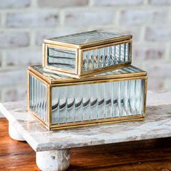 Vintage Glass Display Boxes