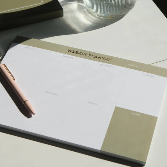 Olive Weekly Planner Notepad