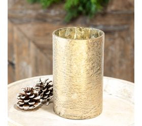 Gold Foil Glass Vase