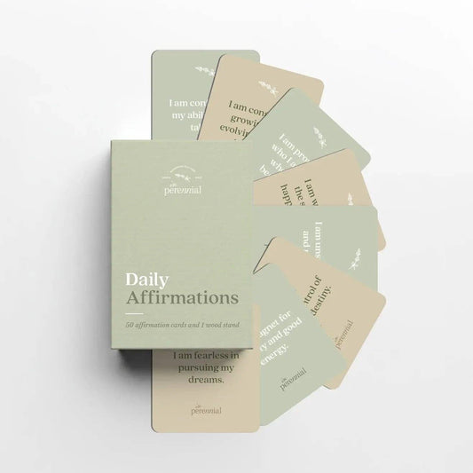 Daily Affirmations, 50 Cards w/ Stand