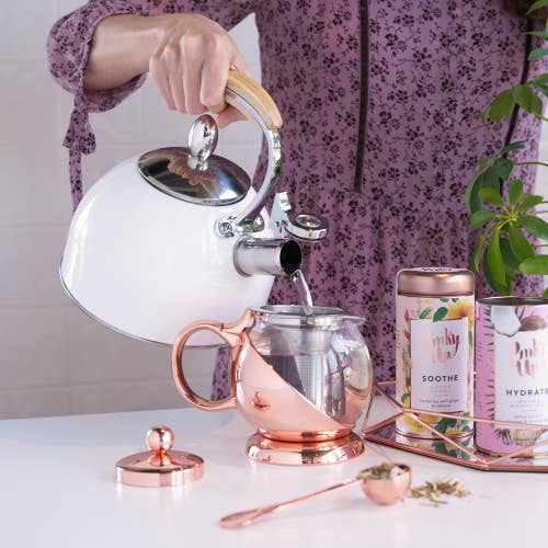 Presley Rose Gold Classic Whistling Tea Kettle