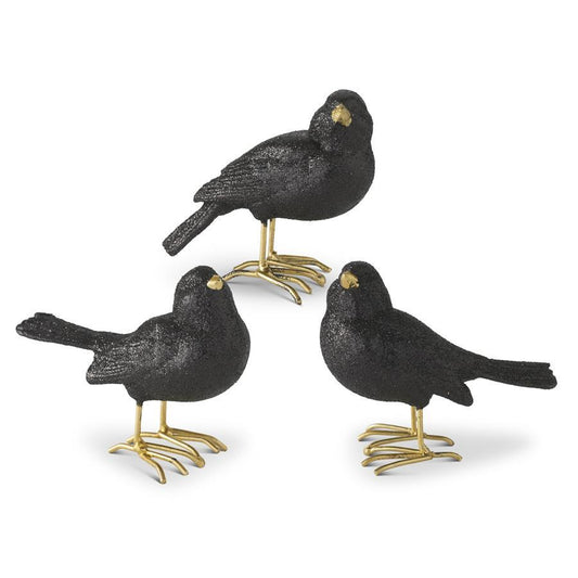 Glitter Black Birds