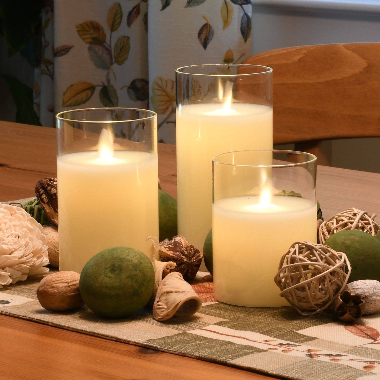 Glass Hurricane Candles