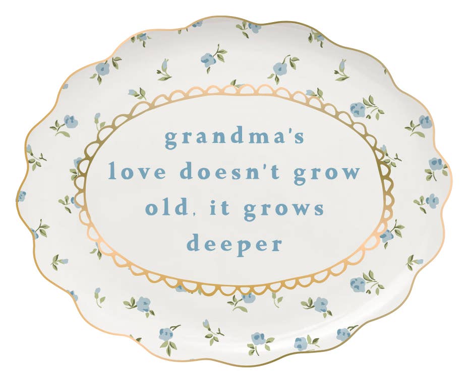 Grandma's Love Scallop Trinket Tray