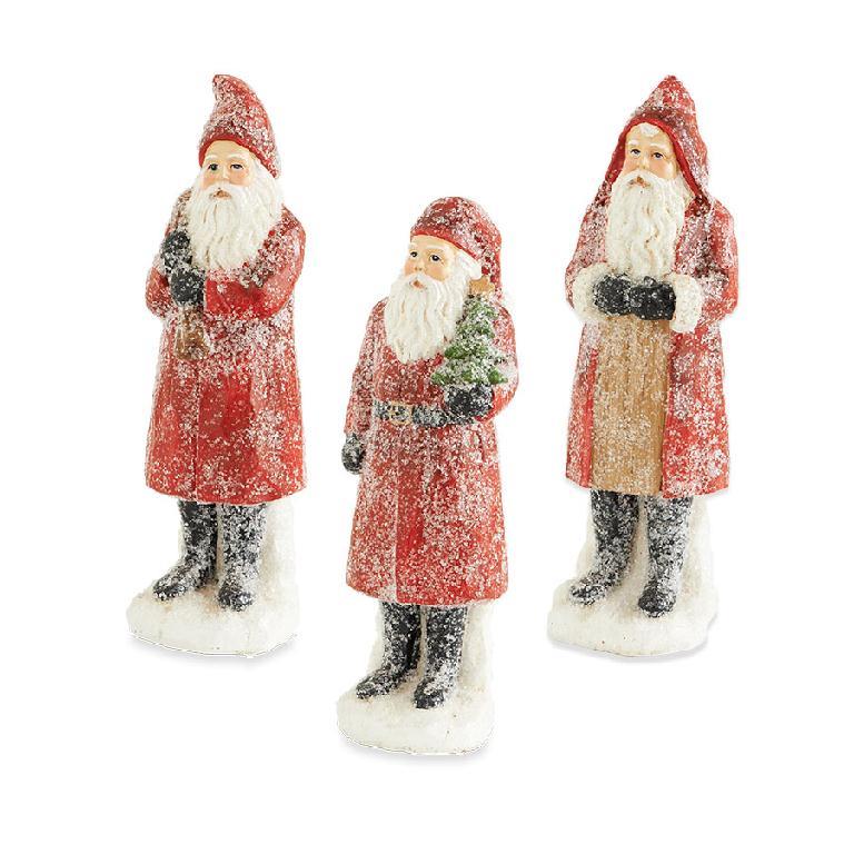 Sugared Santa Figurines