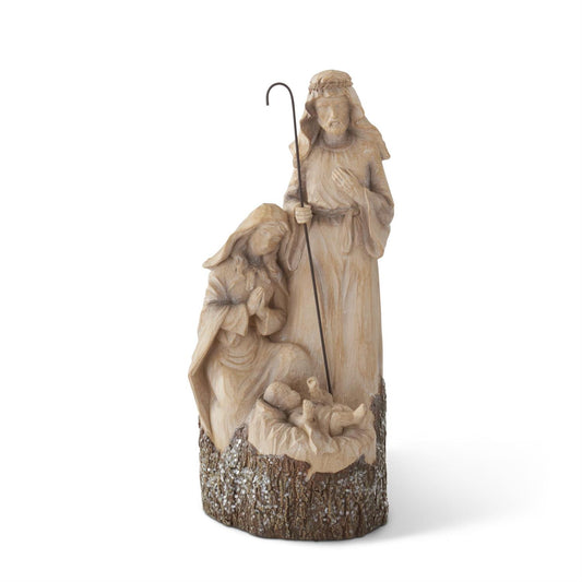 Woodgrain Nativity Scene