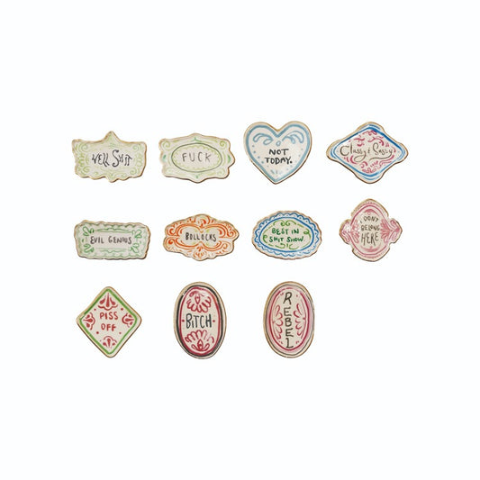 Snarky Ceramic Magnets