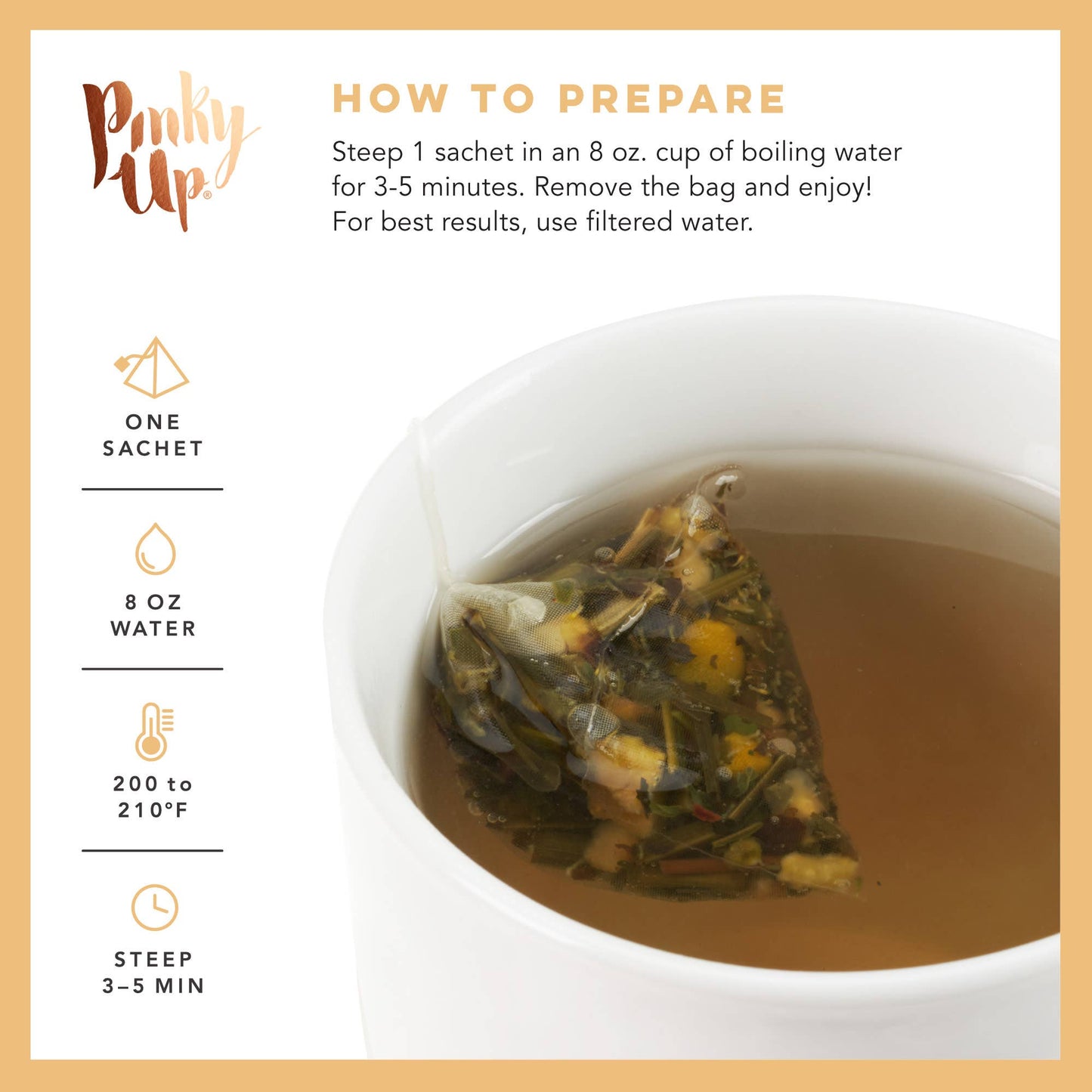 Chamomile Citrus Herbal Tea by Pinky Up