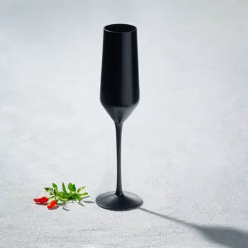Hand Blown Matt Champagne Flutes