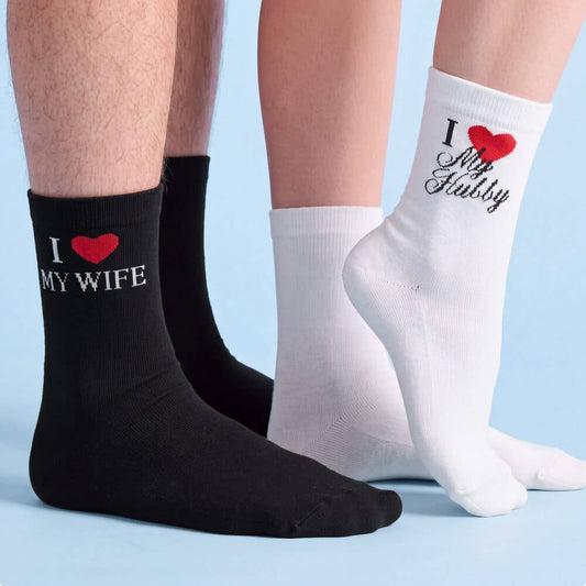 Couples Wedding Socks - Gift Set