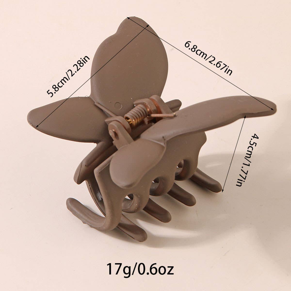 Matte Butterfly Hair Claw Clips