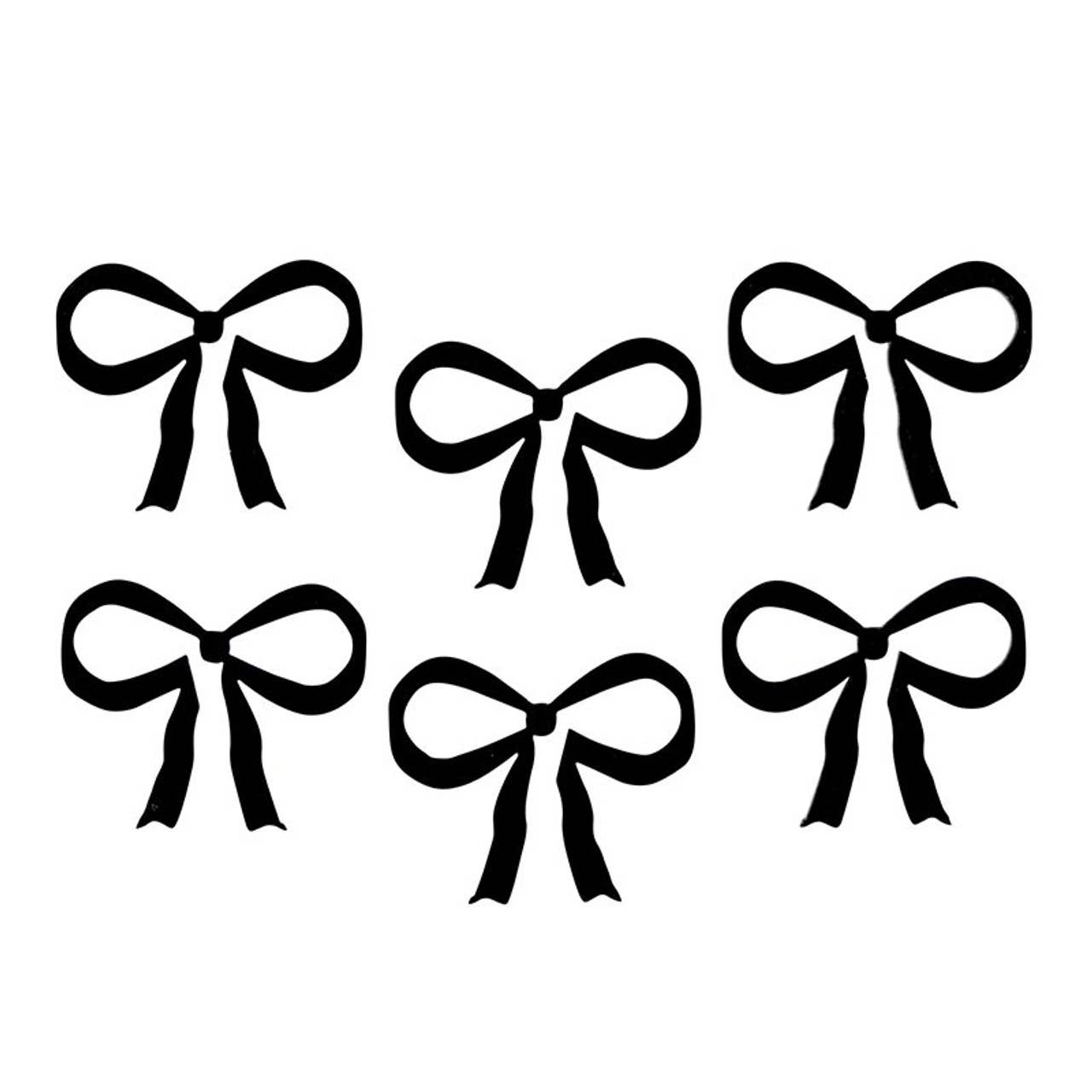 Acrylic Bow Drink Tags