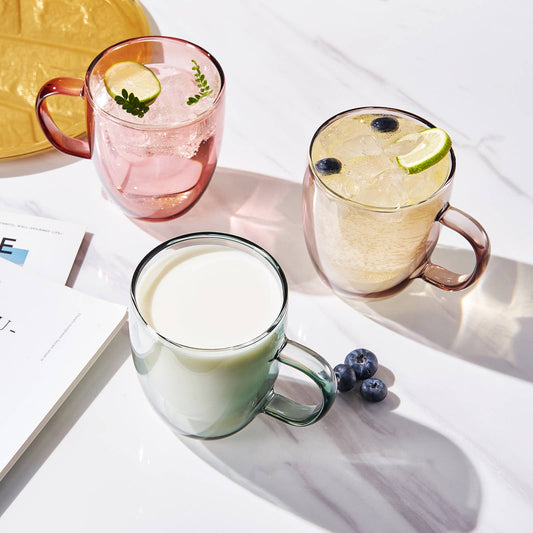 Double Wall Insulated Glass Mugs