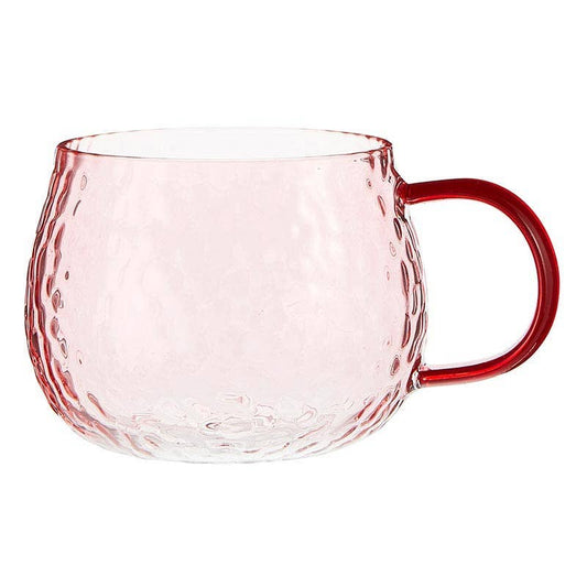 Pink Hammered Mug
