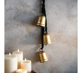 Velvet Hanger w/ Gold Bells