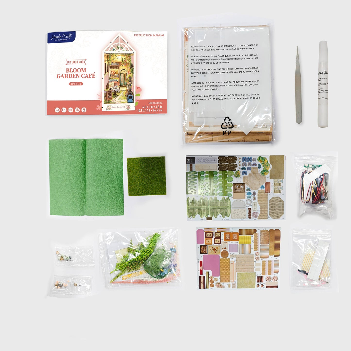DIY Book Nook Kit: Bloom Garden Café