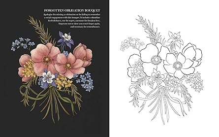 Floriography Coloring Book