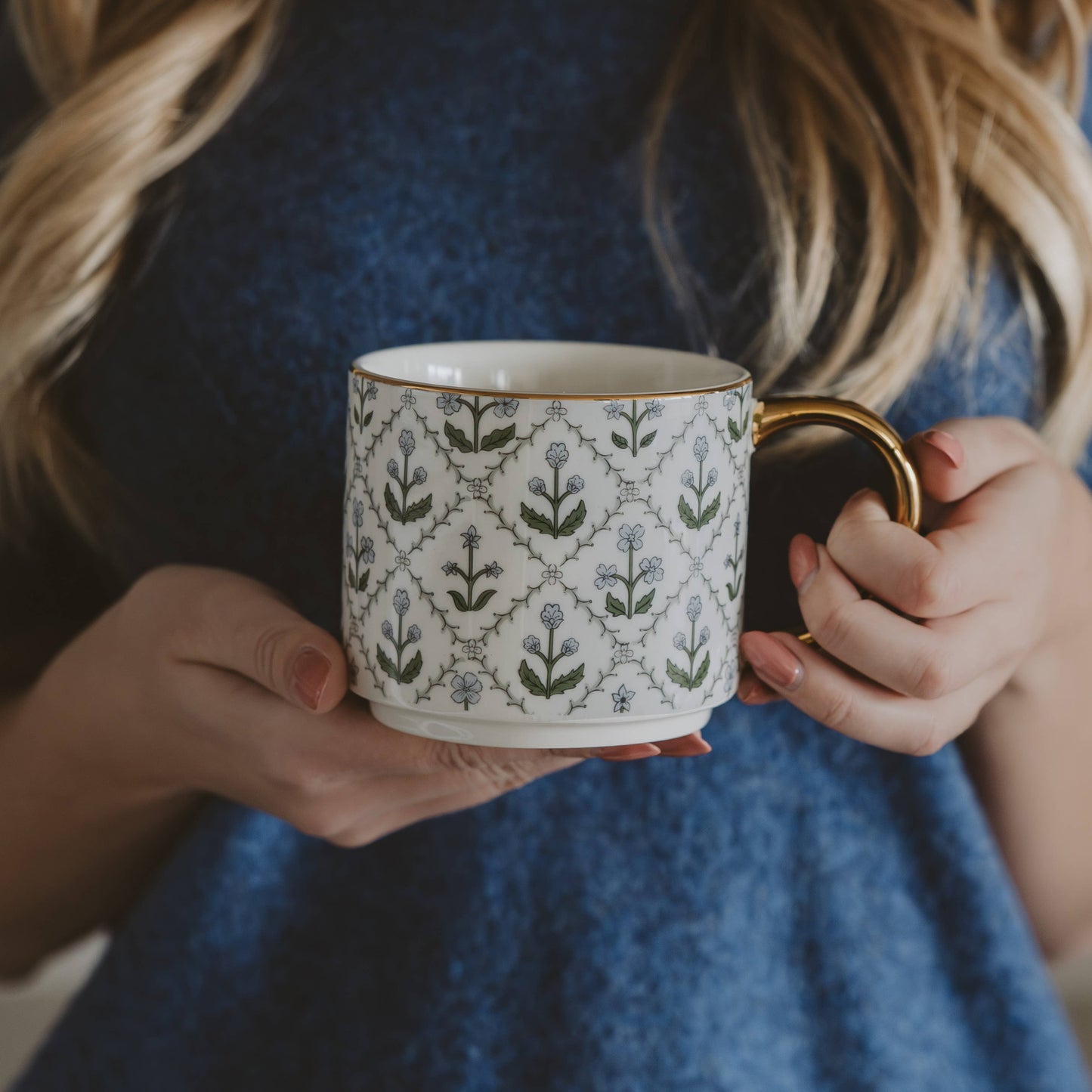 Floral Quilt Mug
