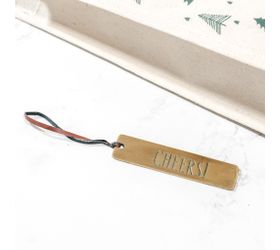 Cheers Metal Gift Tag