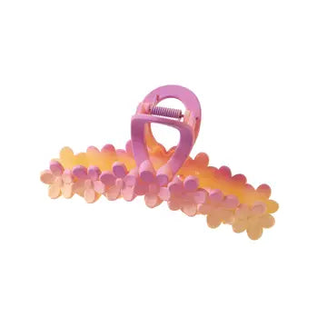 Gradient Flower Claw Clip
