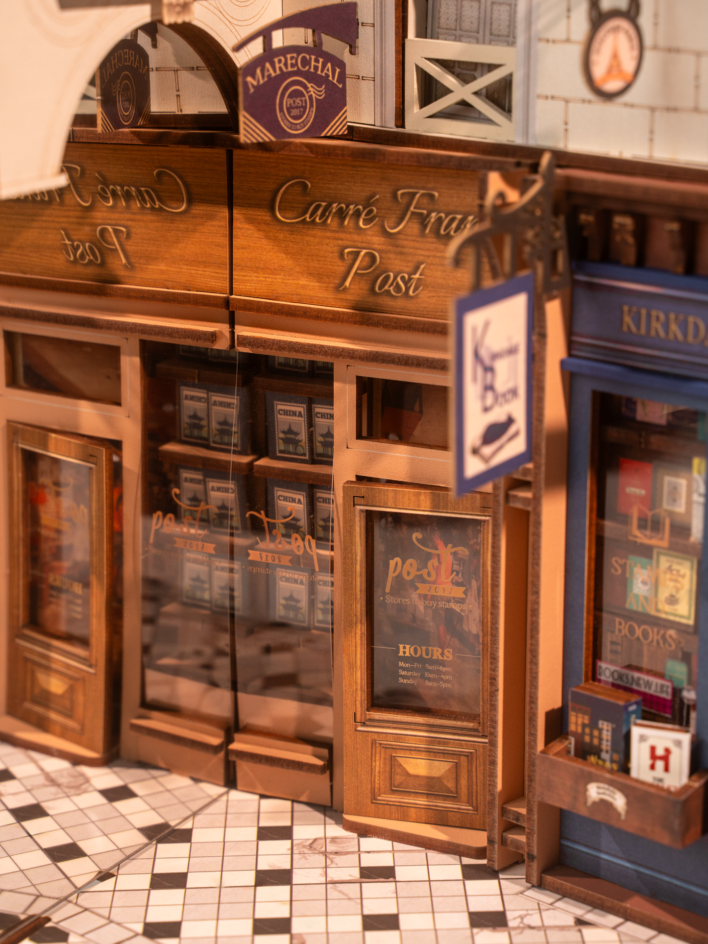 DIY Book Nook Kit: Paris Arcade Date w/ Dust Cover