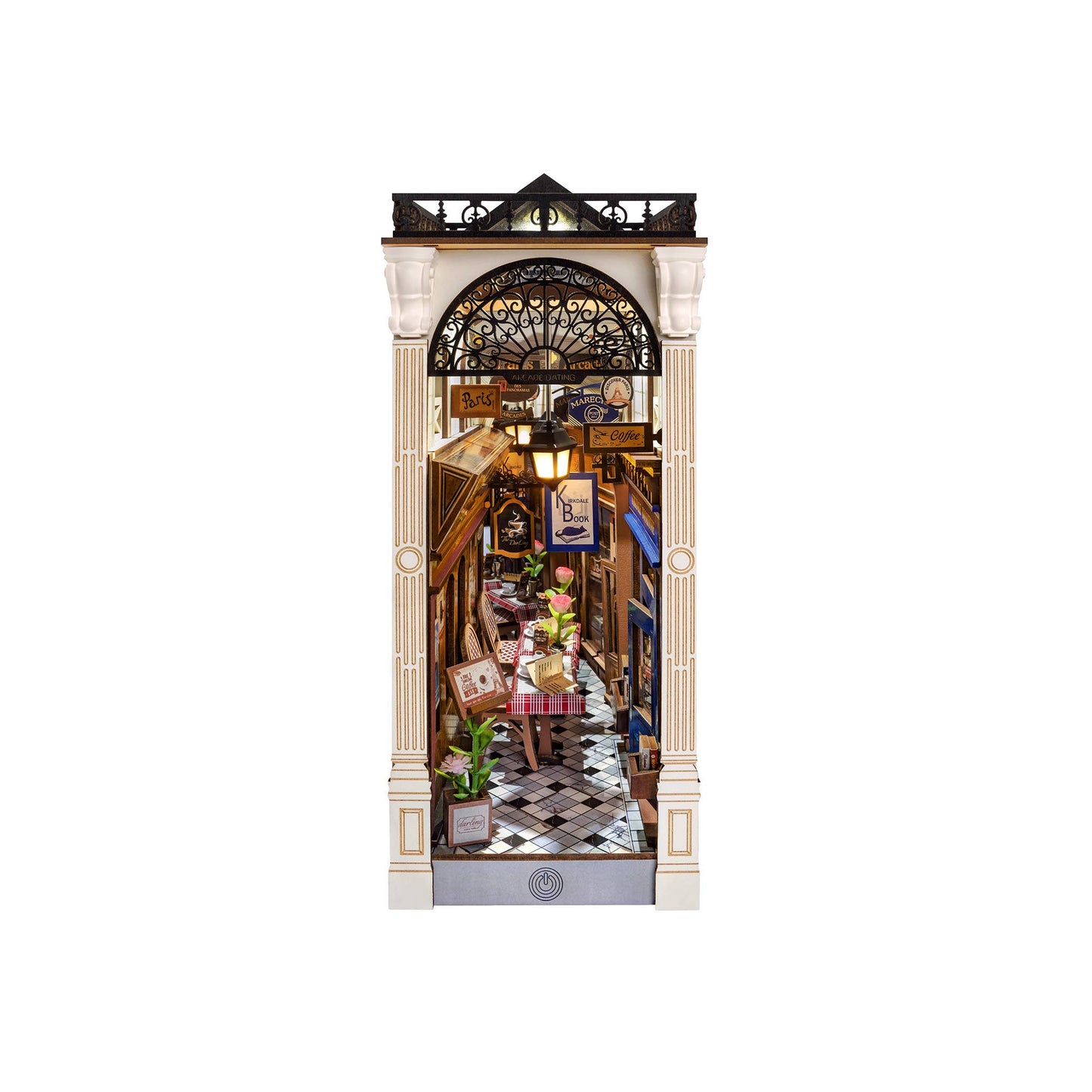 DIY Book Nook Kit: Paris Arcade Date w/ Dust Cover