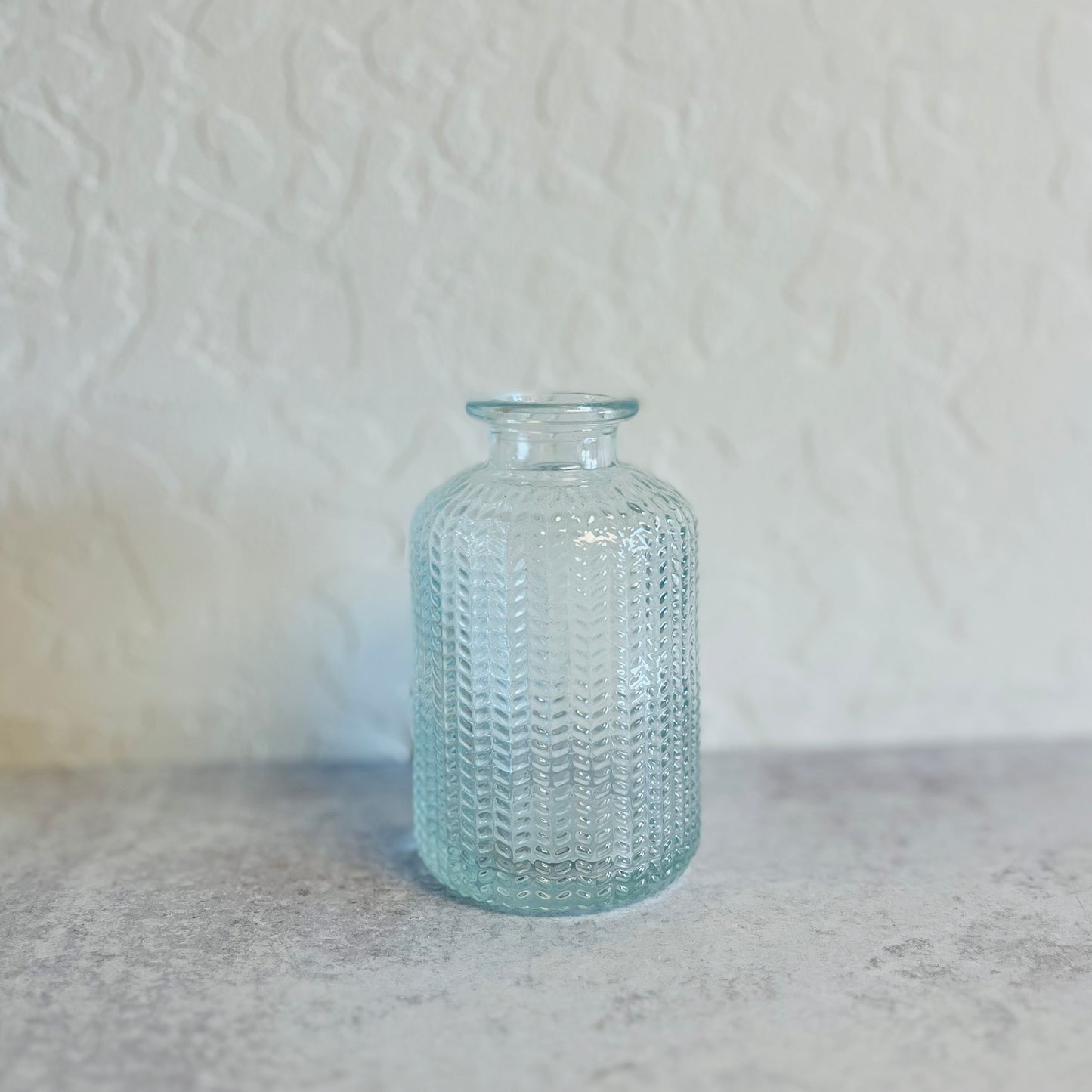 4" Clear Glass Bottle Vases