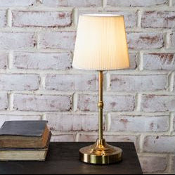 15" Rechargeable Gold LED Lamp