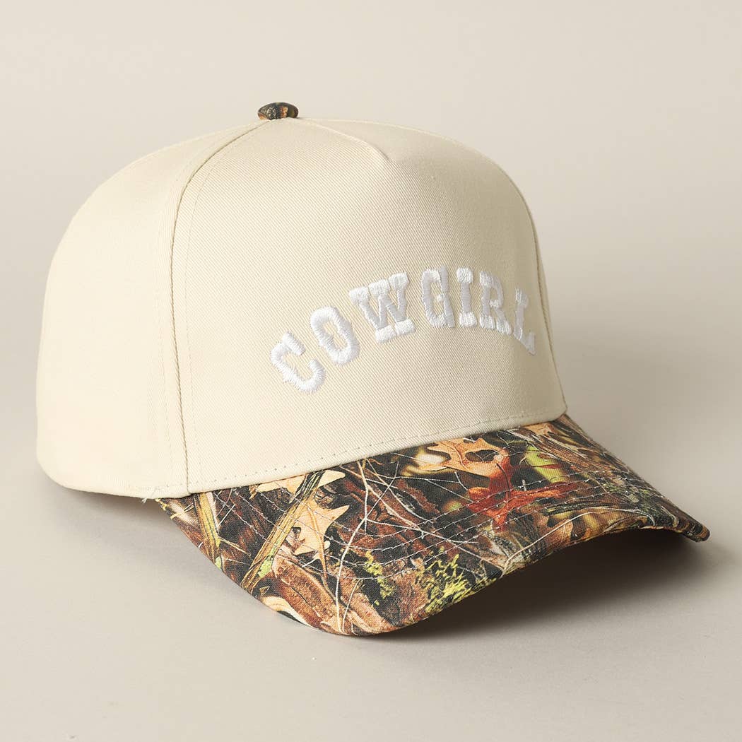 Cowgirl Embroidered Trucker Hat