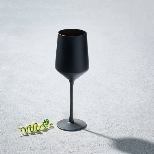 Matte Hand Blown Wine Glass