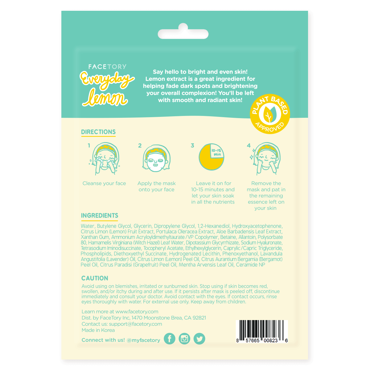 Everyday Lemon - Brightening Face Mask