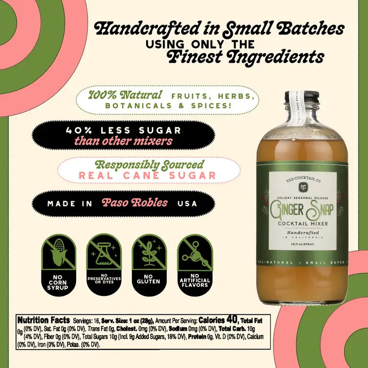 Ginger Snap Cocktail Mixer